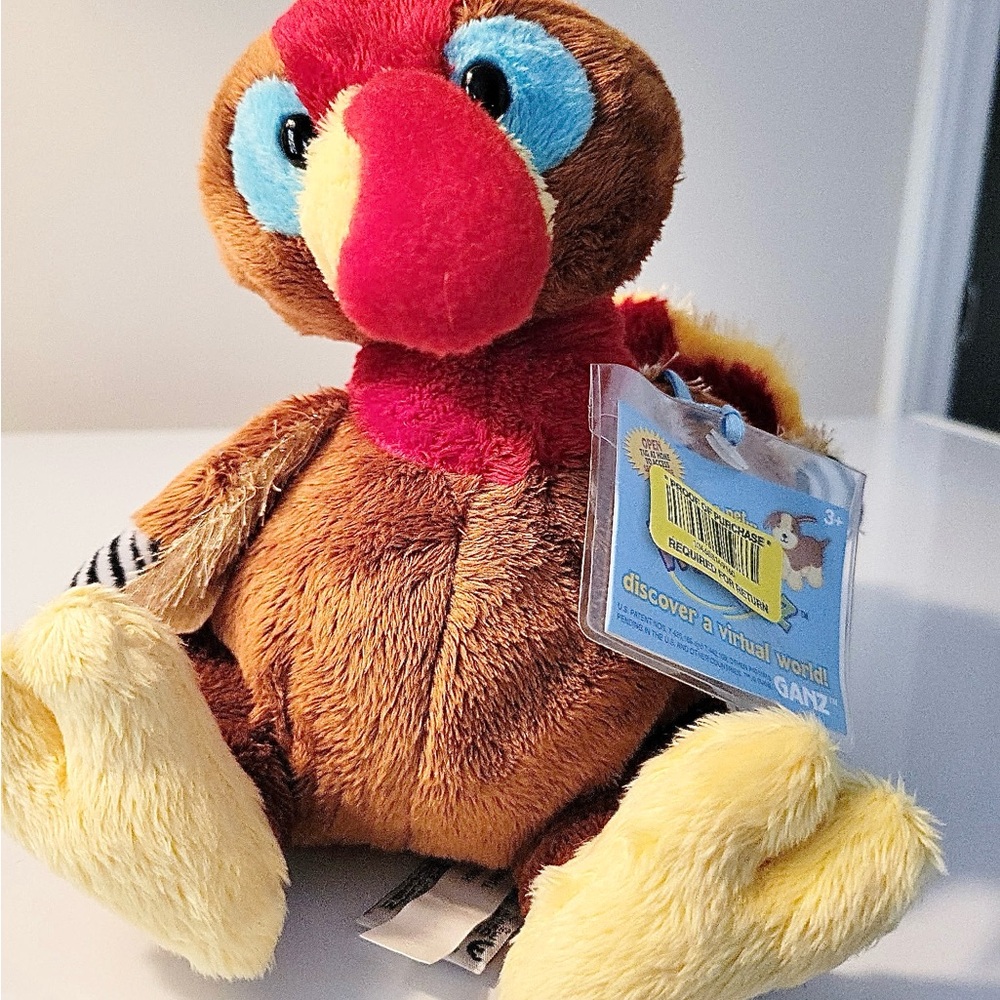 Webkinz Turkey Hm418 New With Unused Code Soft Cuddly Plush Actual Stuffed Toy